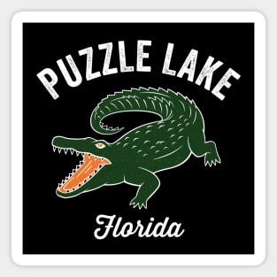 Puzzle Lake Florida Magnet